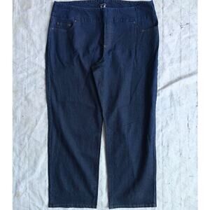 NWOT Women’s Size 22 Chadwicks Pull On Dark Blue Denim Jeans
